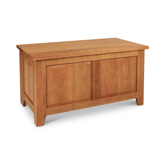 Lyndon Furniture American Country Blanket Box featuring a flat top and detailed panels.