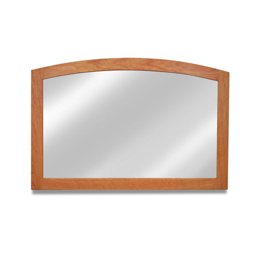American Shaker Arched Mirror with an elegantly arched wooden frame, handcrafted from sustainably harvested hardwood by Maple Corner Woodworks.