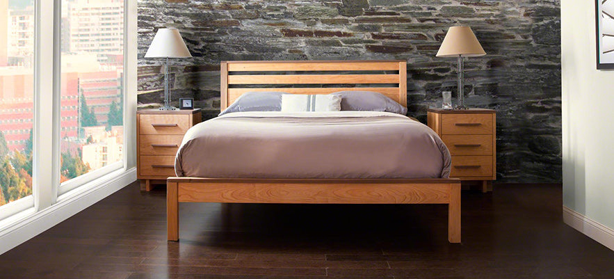 Solid Wood Panel Beds
