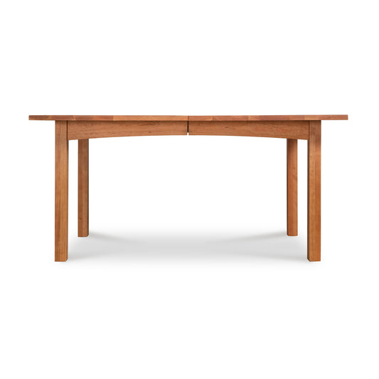 Burlington Shaker Extension Dining Table with classic four-leg design and eco-friendly oil finish, handcrafted by Vermont Furniture Designs.