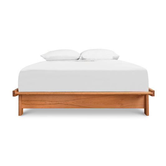 Cherry Moon Dovetail Platform Bed by Maple Corner Woodworks with elegant wooden frame, sustainably harvested cherry wood, eco-friendly oil finish.