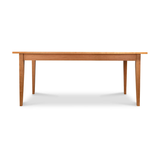 Lyndon Furniture Classic Shaker Solid Boat Top Table with four straight legs, crafted from solid wood and showcasing timeless Shaker design.