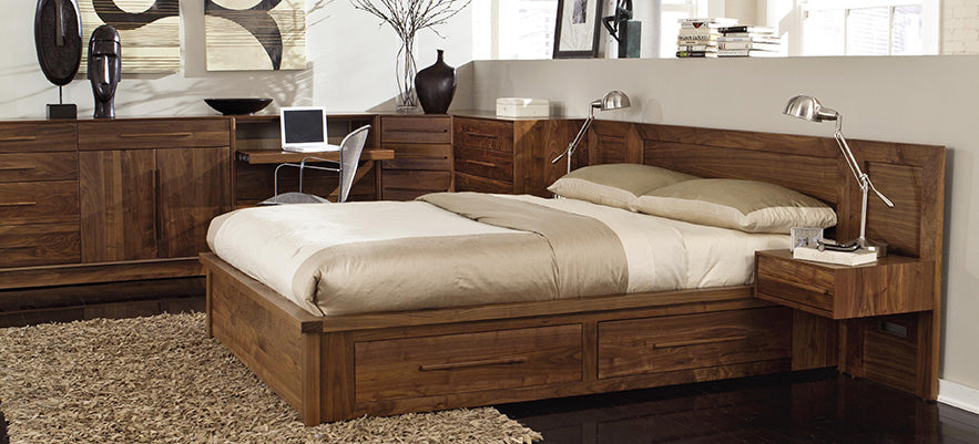 Solid Wood Storage Beds