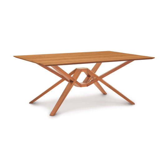 Exeter Solid Top Dining Table by Copeland Furniture crafted from solid North American hardwood, showcasing modern lines and expert craftsmanship.