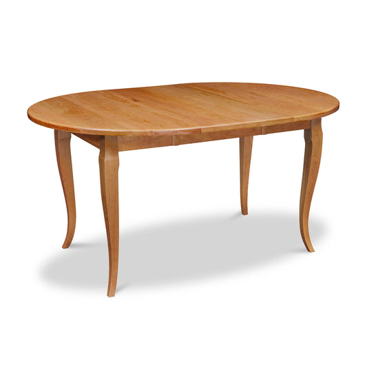 Lyndon Furniture French Country Round Extension Table featuring a natural wood finish and a smooth, polished top.