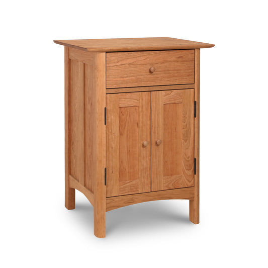 Heartwood Shaker Short Storage Chest by Vermont Furniture Designs featuring solid wood craftsmanship and elegant shaker style detailing.