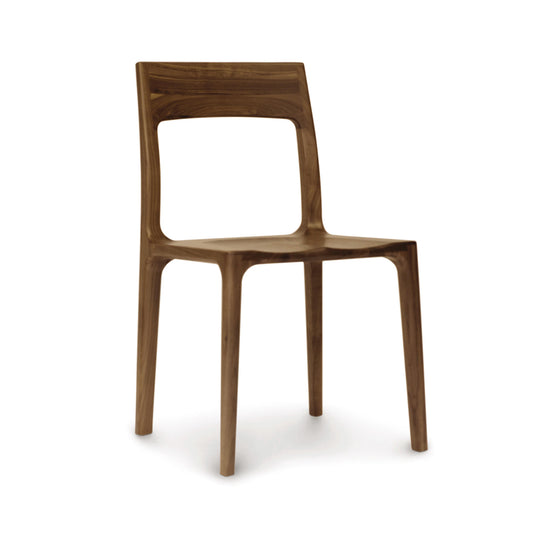 Lisse Dining Chair by Copeland Furniture with minimalist modern design, square open back, and straight legs.