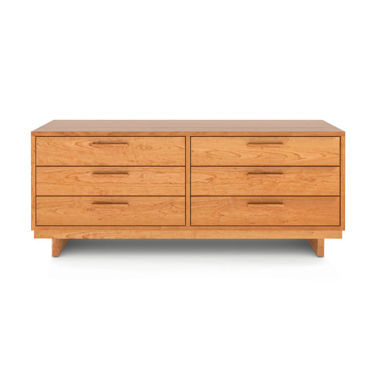 Loft Double Dresser by Vermont Furniture Designs featuring six spacious drawers, recessed handles, and expert solid hardwood craftsmanship.