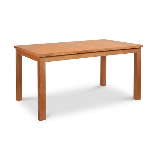 Lyndon Furniture Modern Mission Parsons Solid Top Table with four straight legs, crafted from solid wood, shown clearly against a plain background.