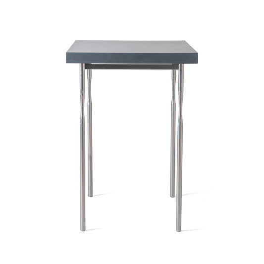 Hubbardton Forge side table featuring a Senza Wood Top and elegantly crafted steel legs.